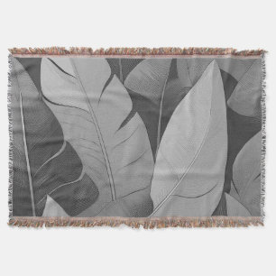 Bananarama Hawaiian Banana Leaves Throw Blanket