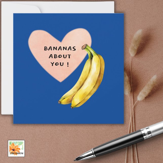  BANANAS ABOUT YOU  funny card for any occasion (Creator Uploaded)