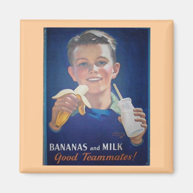 Bananas and Milk Magnet (Front)