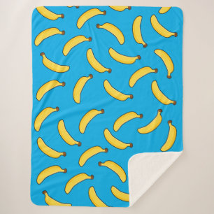 Bananas Bananas Sherpa Blanket