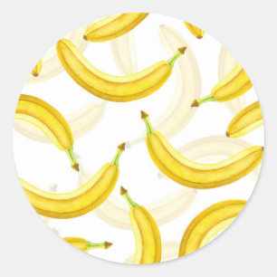 Bananas Classic Round Sticker