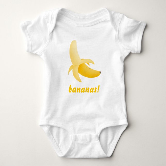 Bananas - crawler baby t-shirt baby bodysuit (Front)
