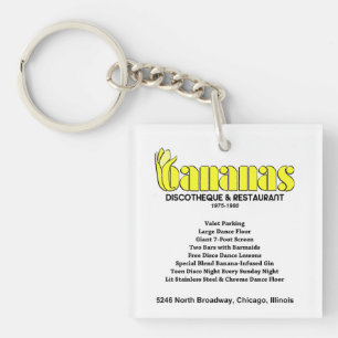 Bananas Discotheque and Restaurant, Chicago, IL Key Ring