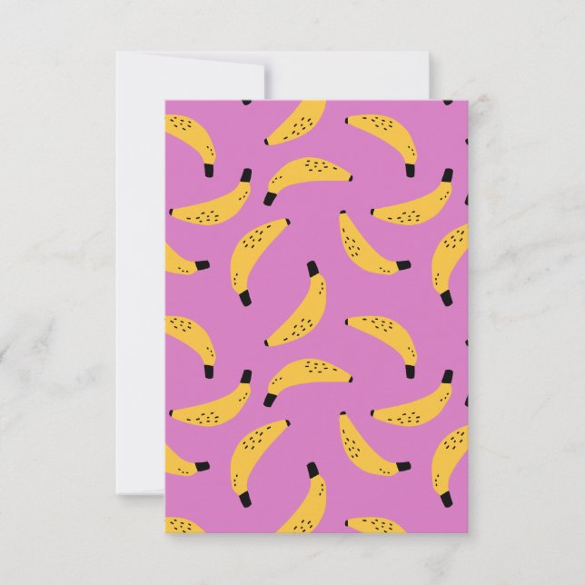 Bananas Flat Thank You Card (Front)