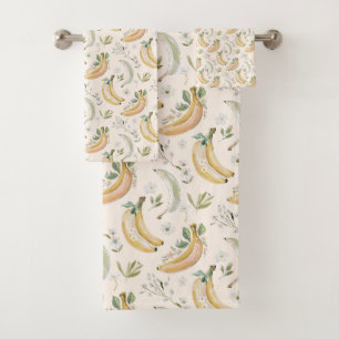 Bananas for Cherries Bath Towel Set