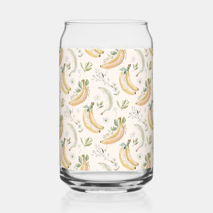 Bananas for Cherries Can Glass