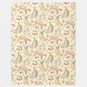 Bananas for Cherries Fleece Blanket