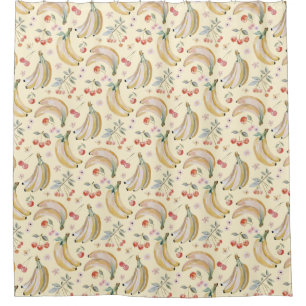 Bananas for Cherries Shower Curtain