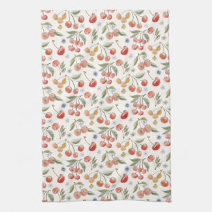 Bananas for Cherries Tea Towel