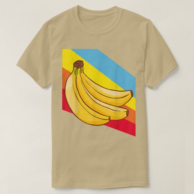 Bananas Fruit Food Vegan Vegetarian  T-Shirt (Design Front)