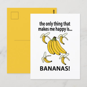 Bananas Fruit Funny Bananas Postcard