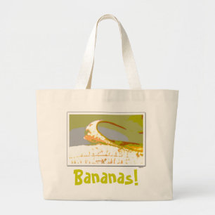Bananas Grocery Large Tote Bag