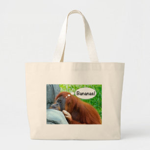 Bananas! Large Tote Bag