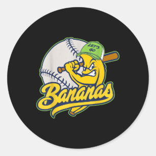 Bananas Nickname Personalised Last Name Apparel Fr Classic Round Sticker