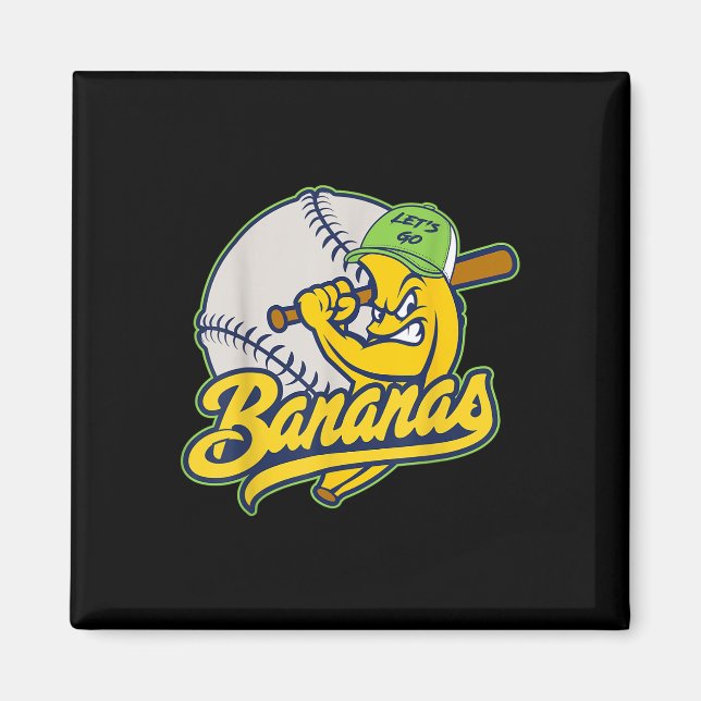 Bananas Nickname Personalised Last Name Apparel Fr Magnet (Front)