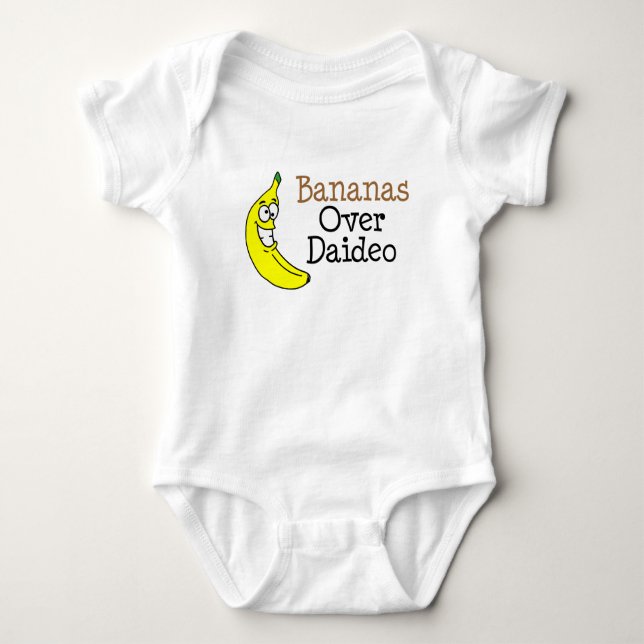 Bananas Over Daideo Baby Bodysuit (Front)
