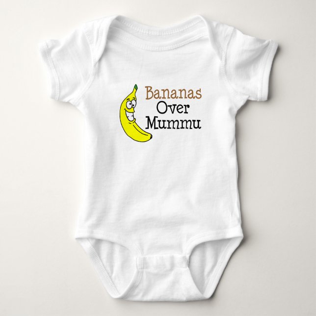 Bananas Over Mummu Baby Bodysuit (Front)