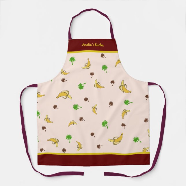 Bananas pattern apron (Front)