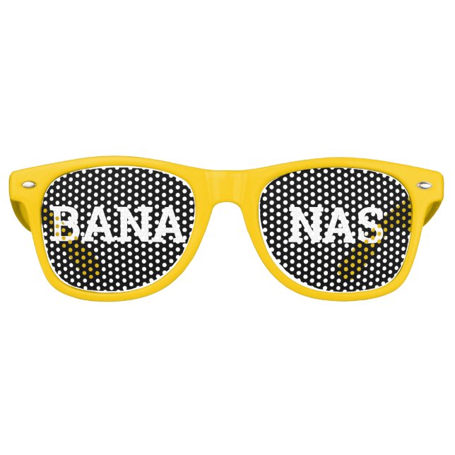 BANANAS retro Shades / Fun Party Sunglasses (Front)