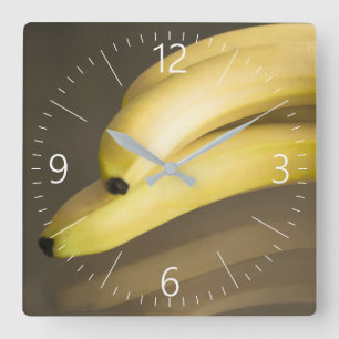 Bananas Square Wall Clock