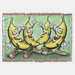 Bananas Throw Blanket