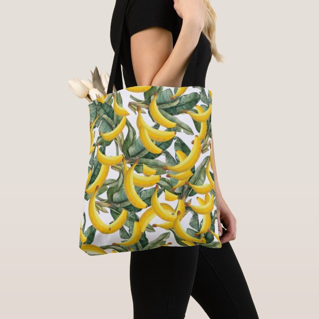 Bananas Tote Bag | Funny Fruit Costume Accessory (Close Up)