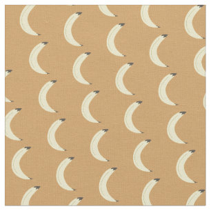 Bananas Yellow Hand Drawn Pattern Fabric