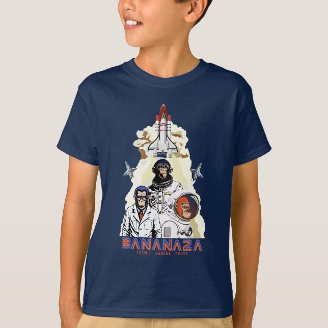BANANAZA : Space Monkey Team T-Shirt (Front)