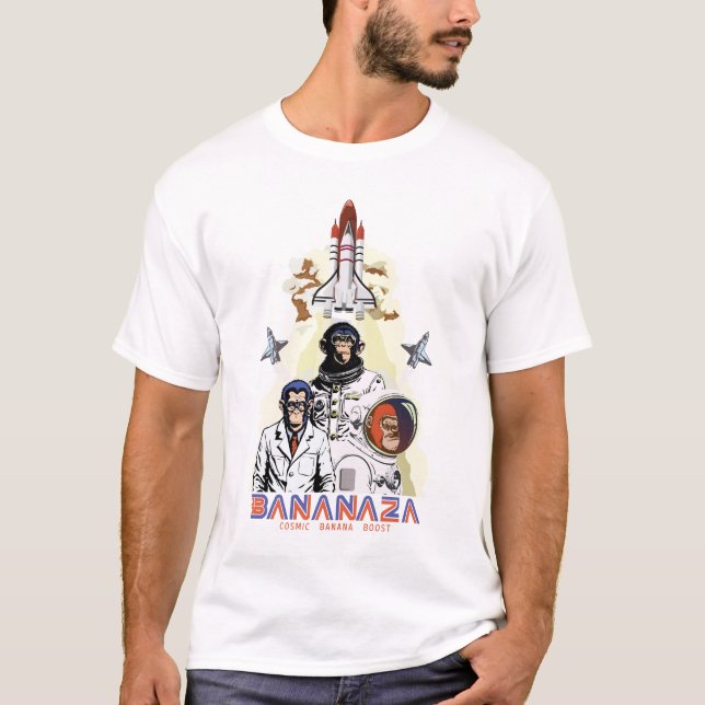 BANANAZA : Space Monkey Team T-Shirt (Front)