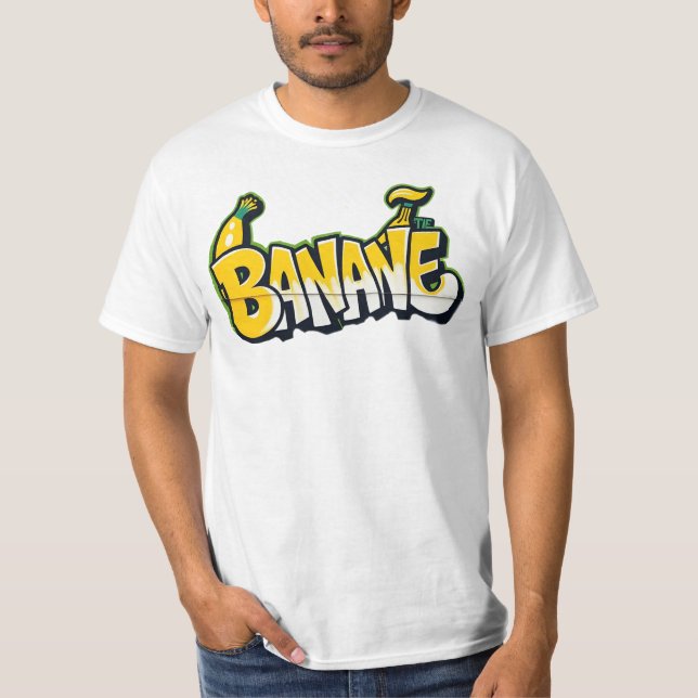 banane, graffiti, fruit, street art, urban T-Shirt (Front)