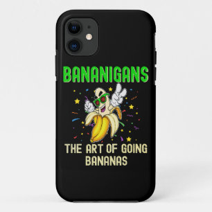 Bananigans Going Bananas, Cool Yellow Fruit Case-Mate iPhone Case