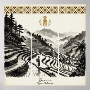 Banaue Rice Terraces Triptych Wall Art