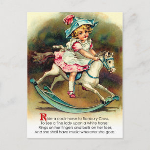 Banbury Cross Nursery Rhyme Postcard