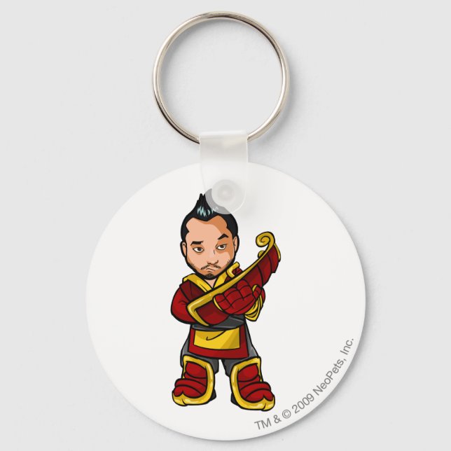 Bancha Ninja Shenkuu Staff Player Key Ring (Front)