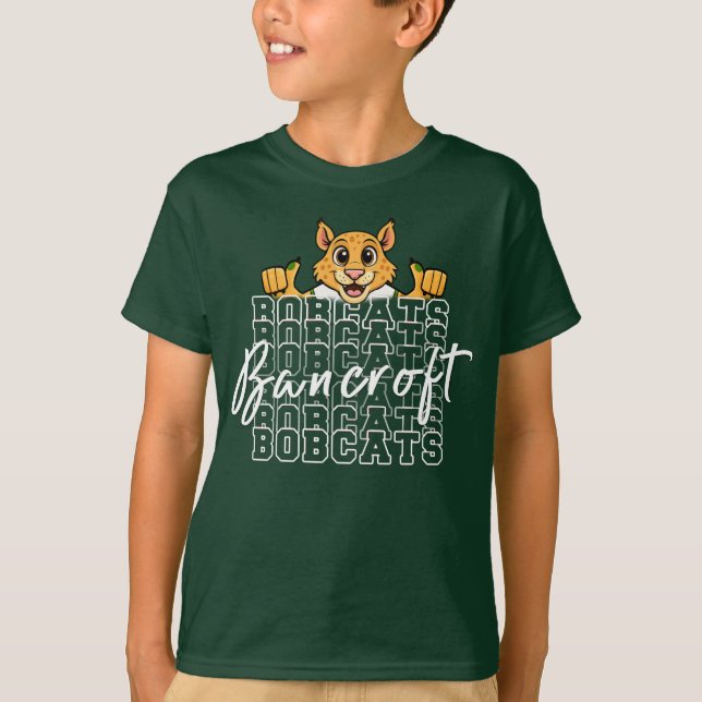 Bancroft Bobcat Dark Green T-Shirt (Front)