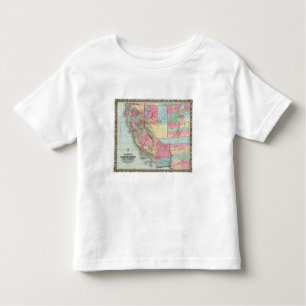 Bancroft's Map Of California, Nevada Toddler T-Shirt