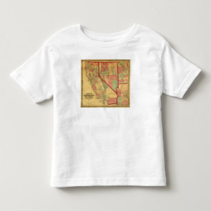 Bancroft's Map Of California, Nevada, Utah Toddler T-Shirt