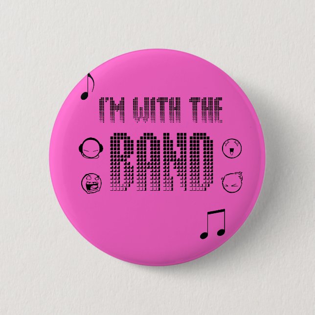 band 6 cm round badge (Front)