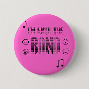 band 6 cm round badge