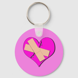 Band Aid Heart Key Ring