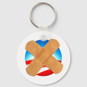 Band-aid No to Obamascare Key Ring