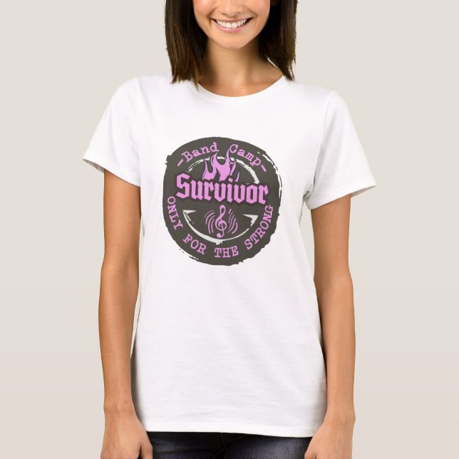 Band Camp Survivor - Pink T-Shirt (Front)