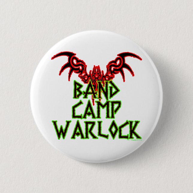 Band Camp Warlock 6 Cm Round Badge (Front)