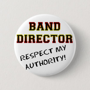 Band Director 6 Cm Round Badge