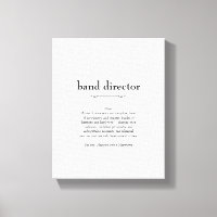 Band Director Definition Thank You Gift