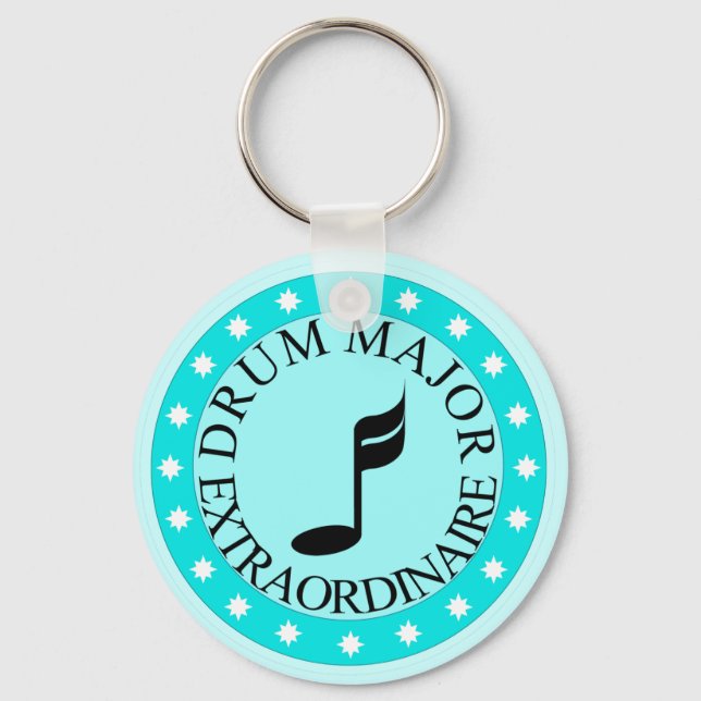 Band Drum Major Gift Key Ring (Front)
