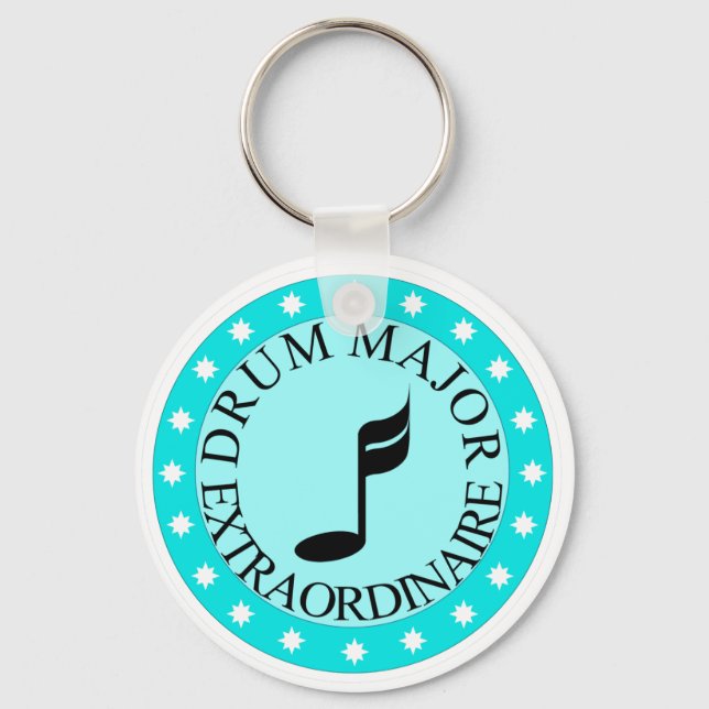 Band Drum Major Gift Key Ring (Front)