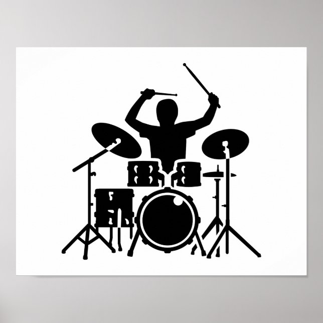 Band drummer drums poster (Front)