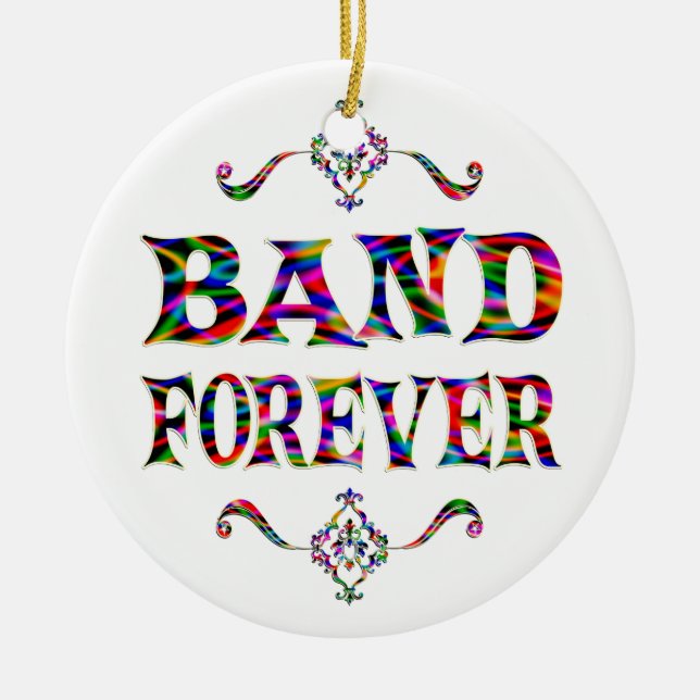 Band Forever Ceramic Tree Decoration (Front)