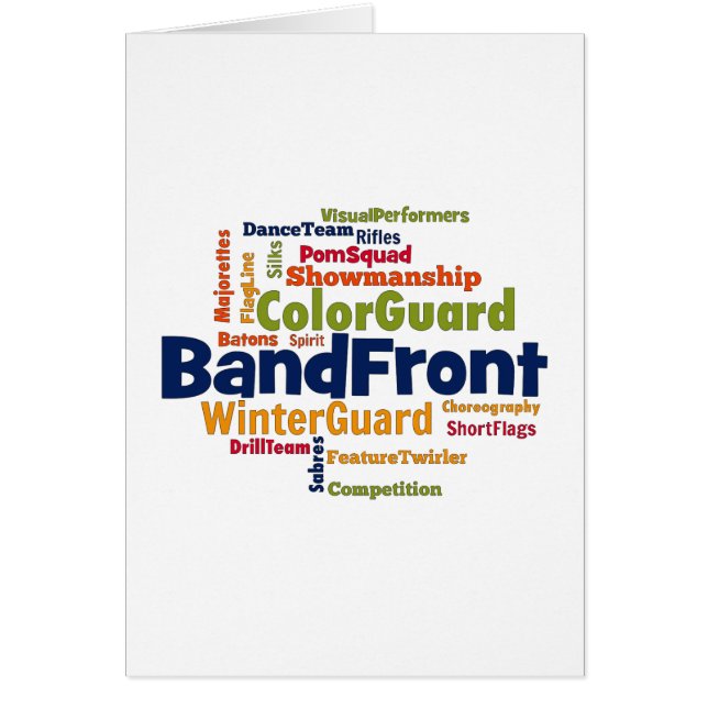 Band Front Word Cloud (Front)